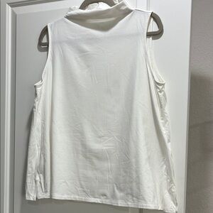 Eileen Fisher White Sleeveless Top